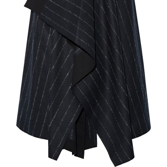 CEDRIC CHARLIER pinstripe wool skirt size 42 - Picture 4 of 7